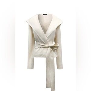 Individual Elegant Cream Wrap Jacket size Medium